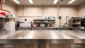 Aço inox na construção civil como bancadas otimizam espaços técnicos e operacionais